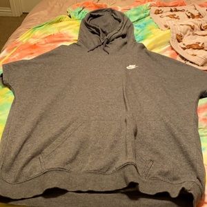 Nike gray pull over/jacket